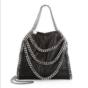 Black Stella Mccartney Falabella Mini Bag with 3 Chains